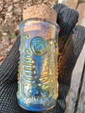 Fumed forest landscape scene jar