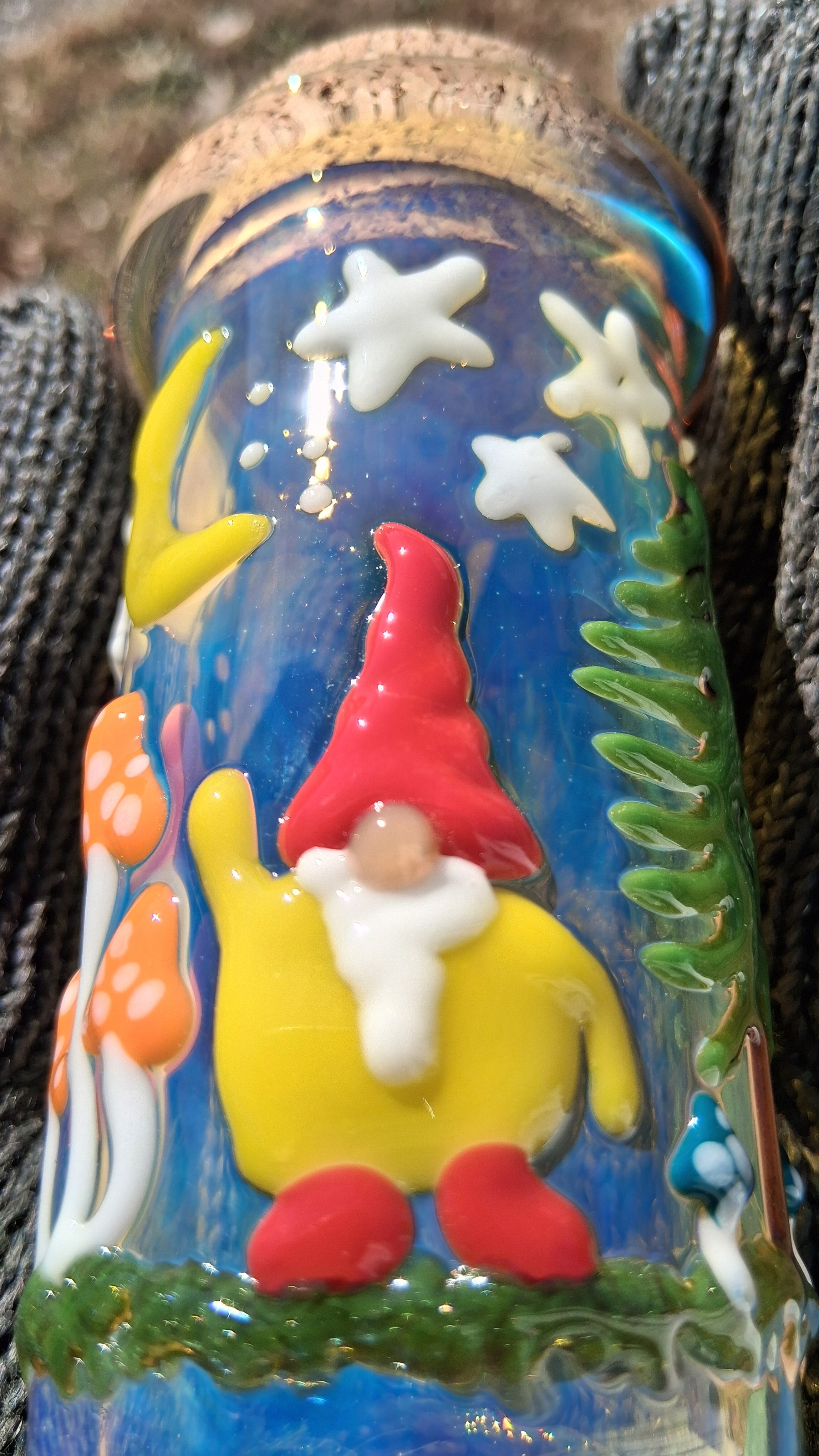 Gnome under the stars jar
