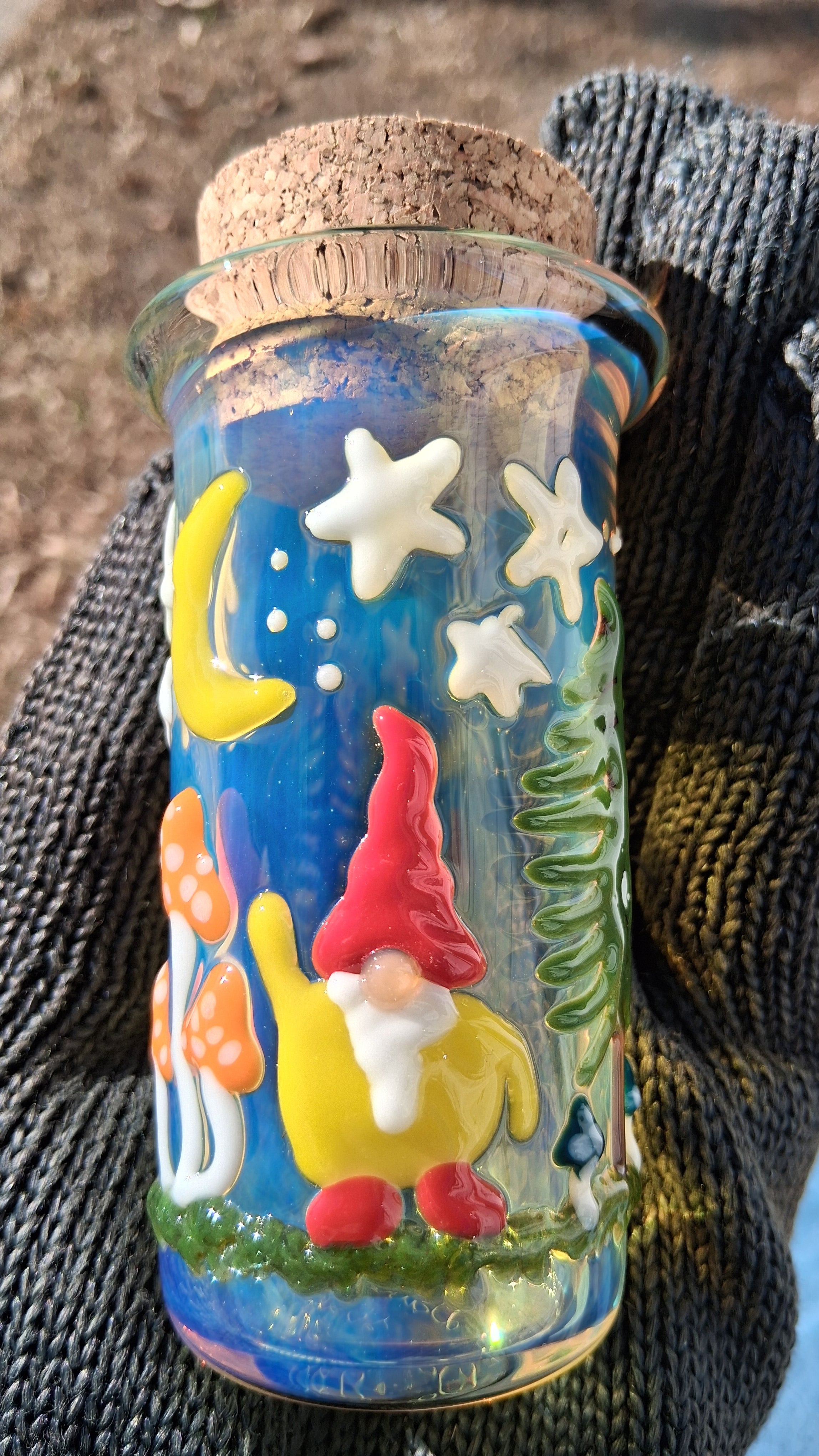 Gnome under the stars jar
