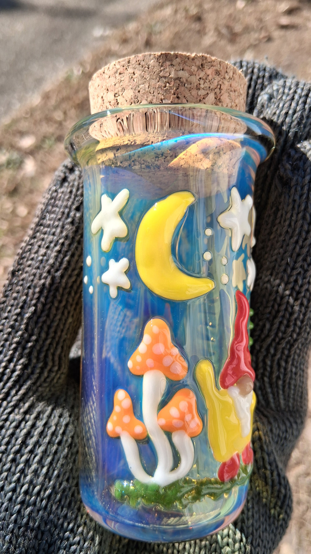 Gnome under the stars jar