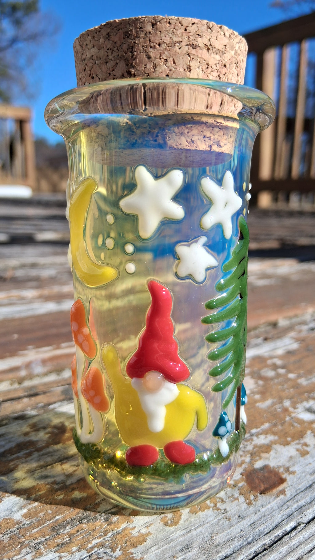 Gnome under the stars jar